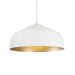 Helena LED Pendant White/Gold-Pendants-Kuzco Lighting-Lighting Design Store
