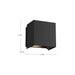 Helsinki LED Exterior Wall Sconce Black-Exterior-Kuzco Lighting-Lighting Design Store