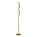 Hilo LED Floor Lamp Brushed Gold-Lamps-Kuzco Lighting-Lighting Design Store