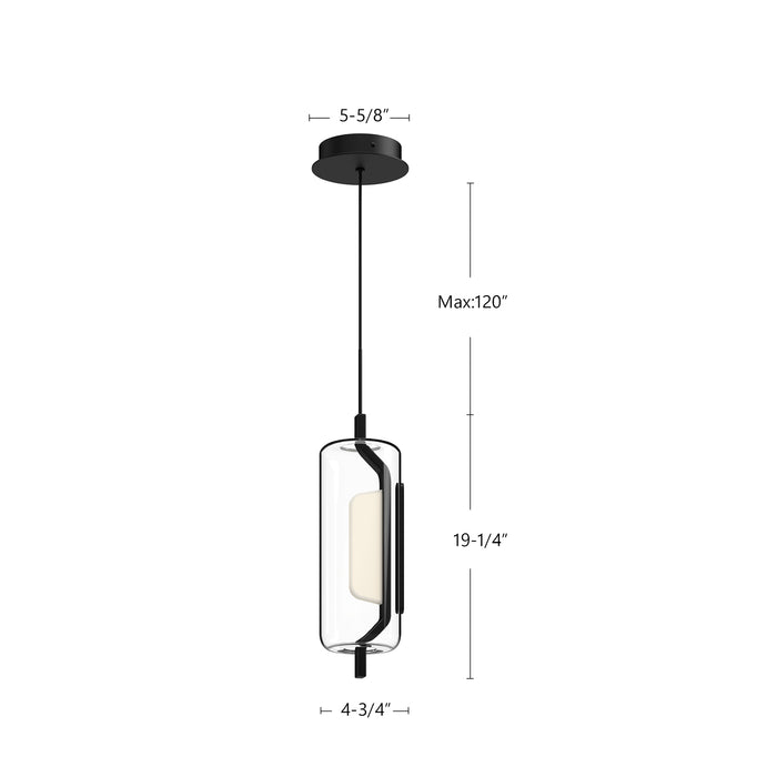 Hilo LED Pendant Black-Mini Pendants-Kuzco Lighting-Lighting Design Store