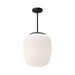 Holden One Light Pendant Matte Black/Opal Matte Glass-Pendants-Alora-Lighting Design Store