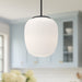 Holden One Light Pendant Matte Black/Opal Matte Glass-Pendants-Alora-Lighting Design Store