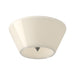 Holt LED Flush Mount Brushed Nickel/Glossy Opal Glass-Flush Mounts-Kuzco Lighting-Lighting Design Store