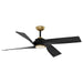 Horizon 56" Ceiling Fan Brushed Gold-Fans-Kuzco Lighting-Lighting Design Store