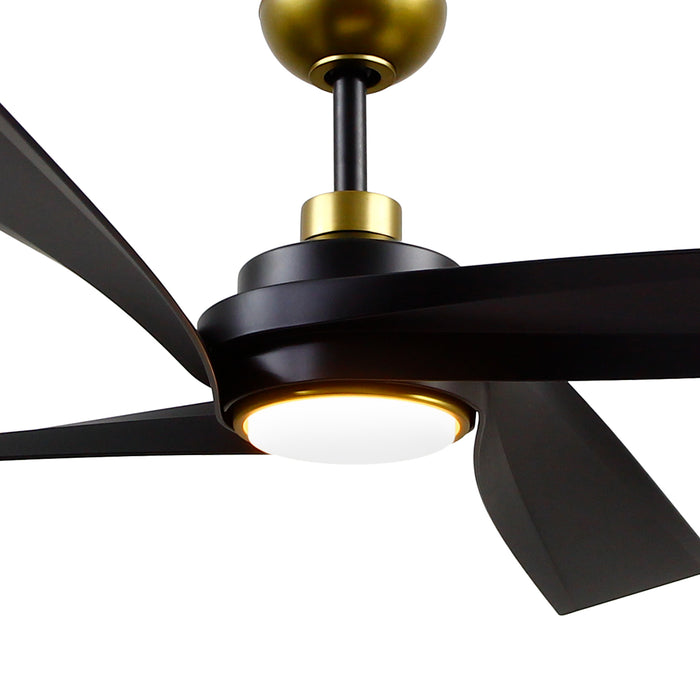 Horizon 56" Ceiling Fan Brushed Gold-Fans-Kuzco Lighting-Lighting Design Store