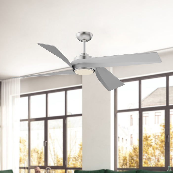 Horizon 56" Ceiling Fan Brushed Nickel-Fans-Kuzco Lighting-Lighting Design Store