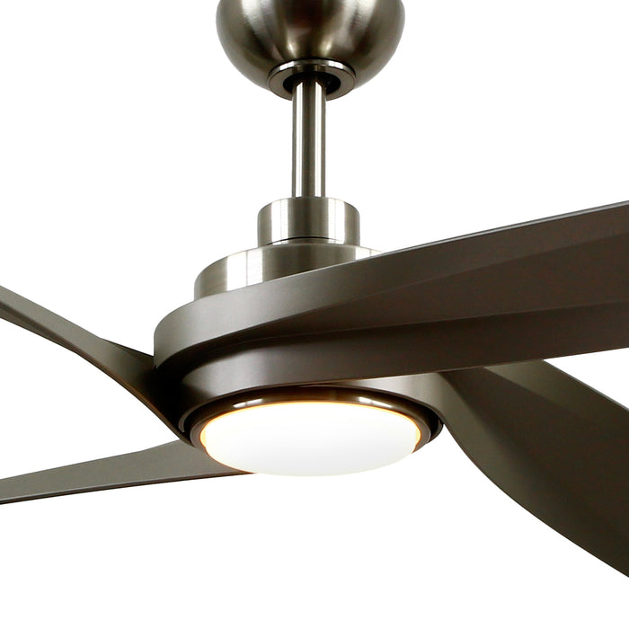Horizon 56" Ceiling Fan Brushed Nickel-Fans-Kuzco Lighting-Lighting Design Store