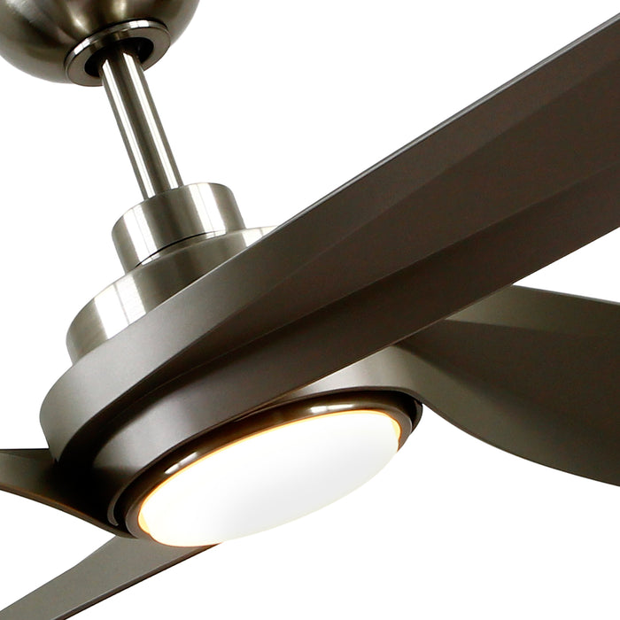 Horizon 56" Ceiling Fan Brushed Nickel-Fans-Kuzco Lighting-Lighting Design Store