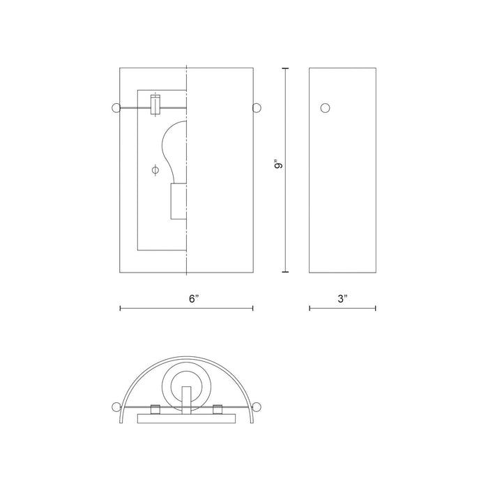 Hudson One Light Wall Sconce Opal Glass-Sconces-Kuzco Lighting-Lighting Design Store
