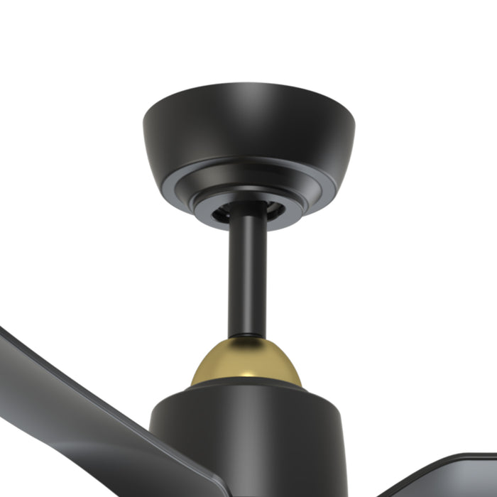 Hugo 42"Ceiling Fan Brushed Gold/Matte Black-Fans-Kuzco Lighting-Lighting Design Store