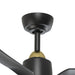 Hugo 42"Ceiling Fan Brushed Gold/Matte Black-Fans-Kuzco Lighting-Lighting Design Store