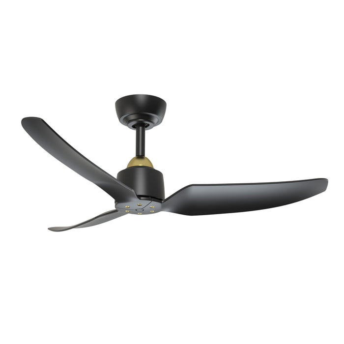Hugo 42"Ceiling Fan Brushed Gold/Matte Black-Fans-Kuzco Lighting-Lighting Design Store
