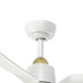 Hugo 42"Ceiling Fan Brushed Gold/Matte White-Fans-Kuzco Lighting-Lighting Design Store