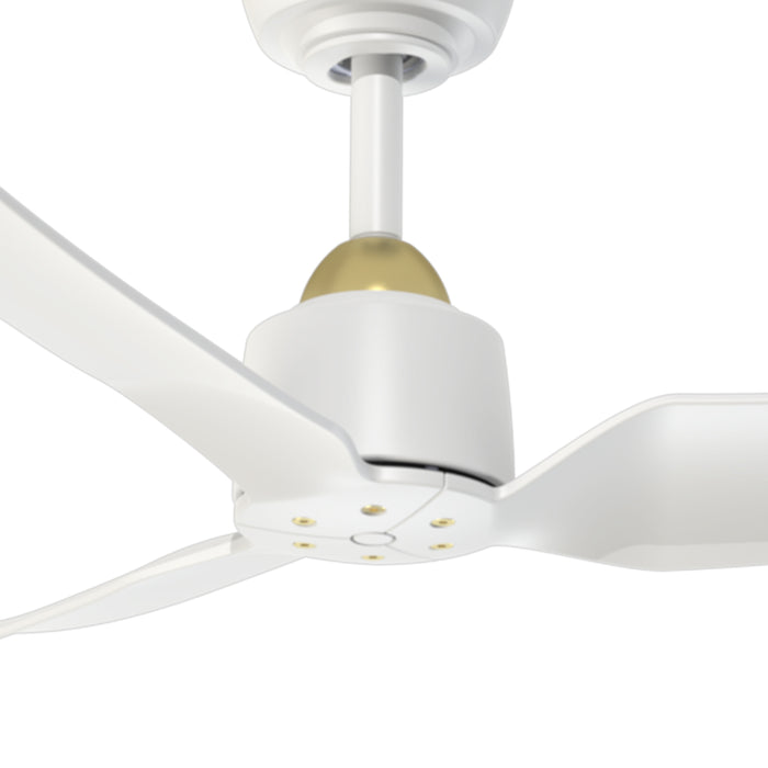Hugo 42"Ceiling Fan Brushed Gold/Matte White-Fans-Kuzco Lighting-Lighting Design Store