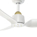 Hugo 42"Ceiling Fan Brushed Gold/Matte White-Fans-Kuzco Lighting-Lighting Design Store