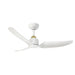 Hugo 42"Ceiling Fan Brushed Gold/Matte White-Fans-Kuzco Lighting-Lighting Design Store
