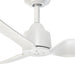 Hugo 42"Ceiling Fan White-Fans-Kuzco Lighting-Lighting Design Store