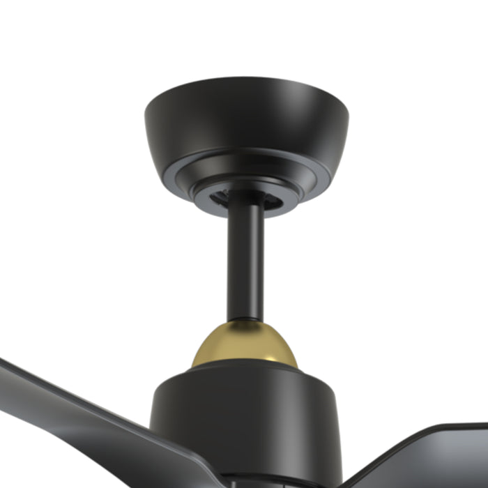 Hugo 52"Ceiling Fan Brushed Gold/Matte Black-Fans-Kuzco Lighting-Lighting Design Store