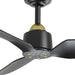 Hugo 52"Ceiling Fan Brushed Gold/Matte Black-Fans-Kuzco Lighting-Lighting Design Store