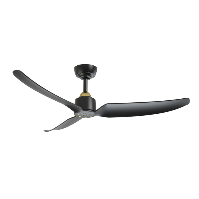 Hugo 52"Ceiling Fan Brushed Gold/Matte Black-Fans-Kuzco Lighting-Lighting Design Store