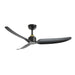 Hugo 52"Ceiling Fan Brushed Gold/Matte Black-Fans-Kuzco Lighting-Lighting Design Store