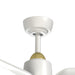 Hugo 52"Ceiling Fan Brushed Gold/Matte White-Fans-Kuzco Lighting-Lighting Design Store