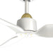 Hugo 52"Ceiling Fan Brushed Gold/Matte White-Fans-Kuzco Lighting-Lighting Design Store