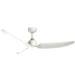 Hugo 52"Ceiling Fan Brushed Gold/Matte White-Fans-Kuzco Lighting-Lighting Design Store