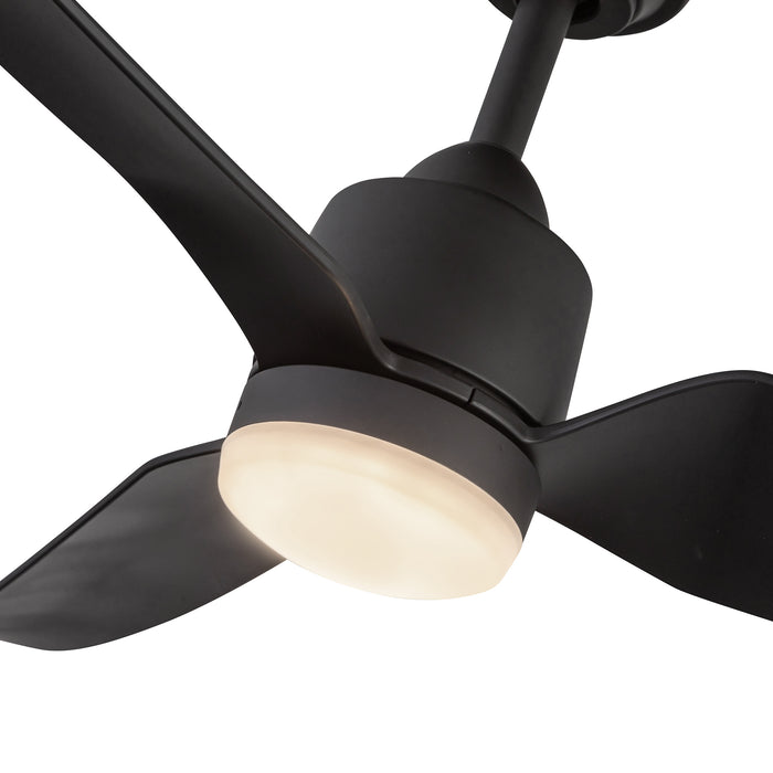 Hugo 52"Exterior Ceiling Fan Matte Black-Fans-Kuzco Lighting-Lighting Design Store