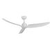Hugo 52"Exterior Ceiling Fan Matte White-Fans-Kuzco Lighting-Lighting Design Store
