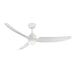 Hugo 52"Exterior Ceiling Fan Matte White-Fans-Kuzco Lighting-Lighting Design Store