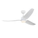 Hugo 52"Exterior Ceiling Fan Matte White-Fans-Kuzco Lighting-Lighting Design Store