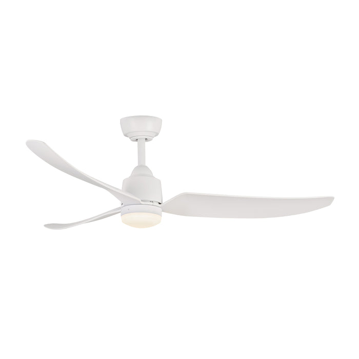 Hugo 52"Exterior Ceiling Fan Matte White-Fans-Kuzco Lighting-Lighting Design Store