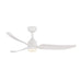 Hugo 52"Exterior Ceiling Fan Matte White-Fans-Kuzco Lighting-Lighting Design Store