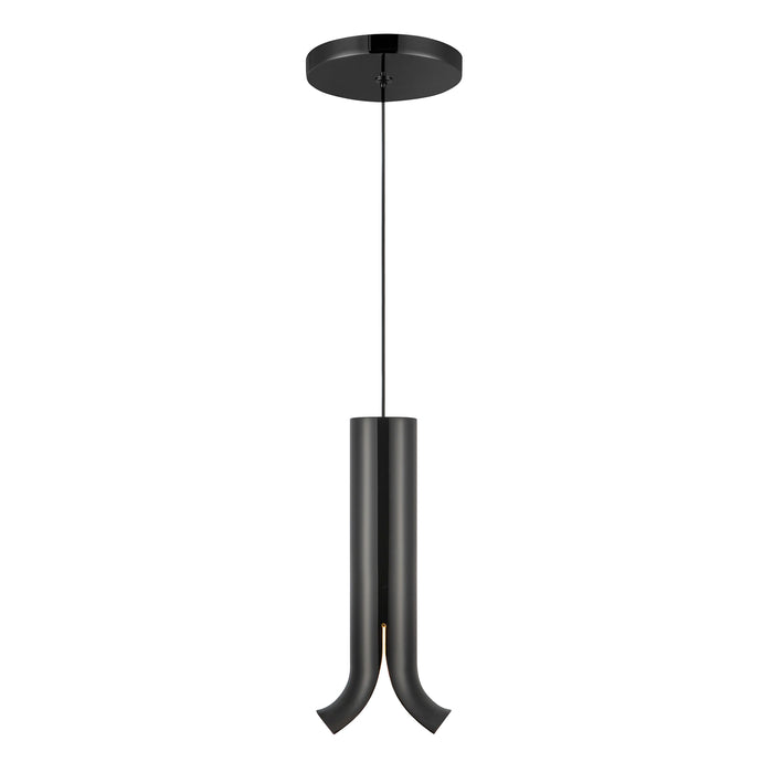 Husk LED Pendant Glossy Black-Mini Pendants-Kuzco Lighting-Lighting Design Store