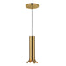 Husk LED Pendant Metallic Brass-Mini Pendants-Kuzco Lighting-Lighting Design Store