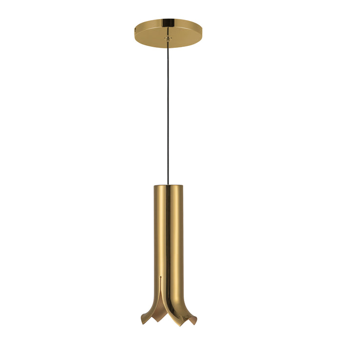 Husk LED Pendant Metallic Brass-Mini Pendants-Kuzco Lighting-Lighting Design Store