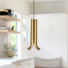 Husk LED Pendant Metallic Brass-Mini Pendants-Kuzco Lighting-Lighting Design Store