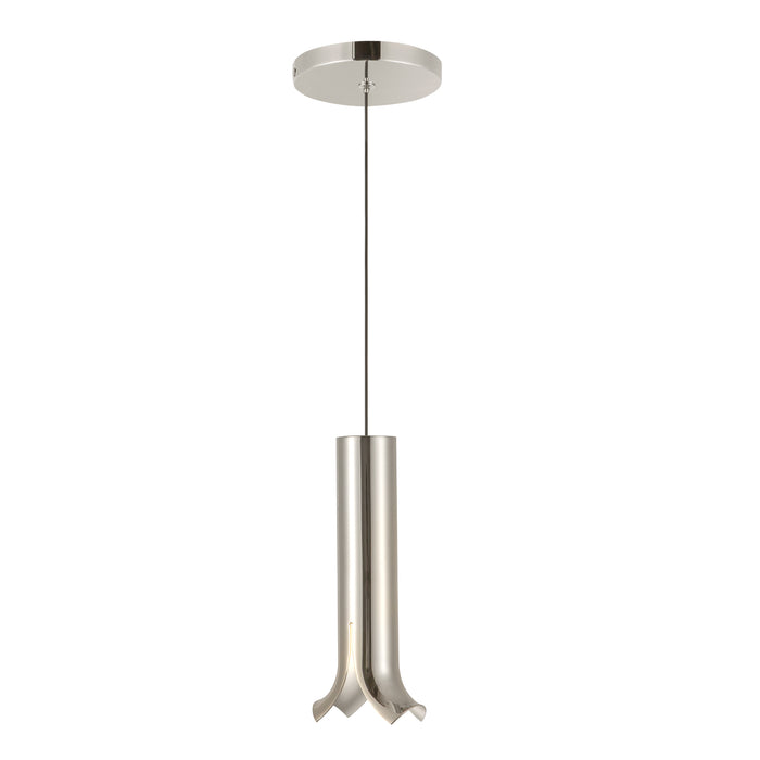 Husk LED Pendant Polished Nickel-Mini Pendants-Kuzco Lighting-Lighting Design Store