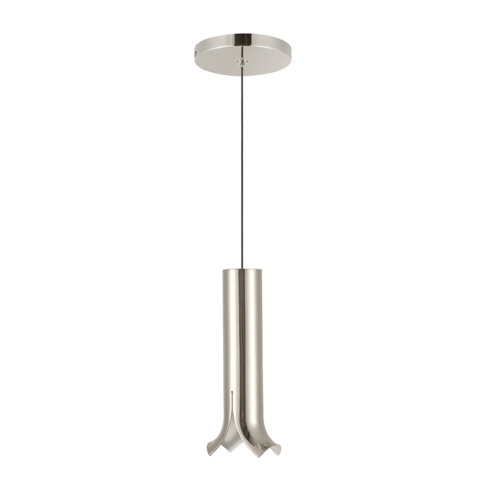 Husk LED Pendant Polished Nickel-Mini Pendants-Kuzco Lighting-Lighting Design Store