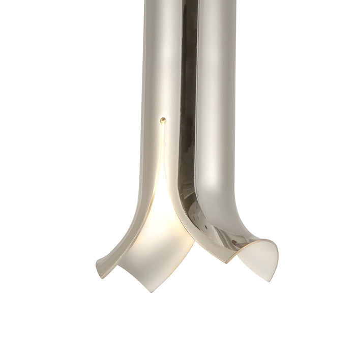 Husk LED Pendant Polished Nickel-Mini Pendants-Kuzco Lighting-Lighting Design Store