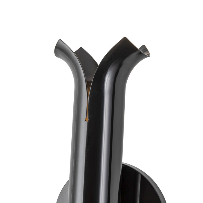 Husk LED Wall Sconce Glossy Black-Sconces-Kuzco Lighting-Lighting Design Store