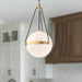 Harmony Four Light Pendant Brushed Gold/Glossy Opal Glass-Pendants-Alora-Lighting Design Store