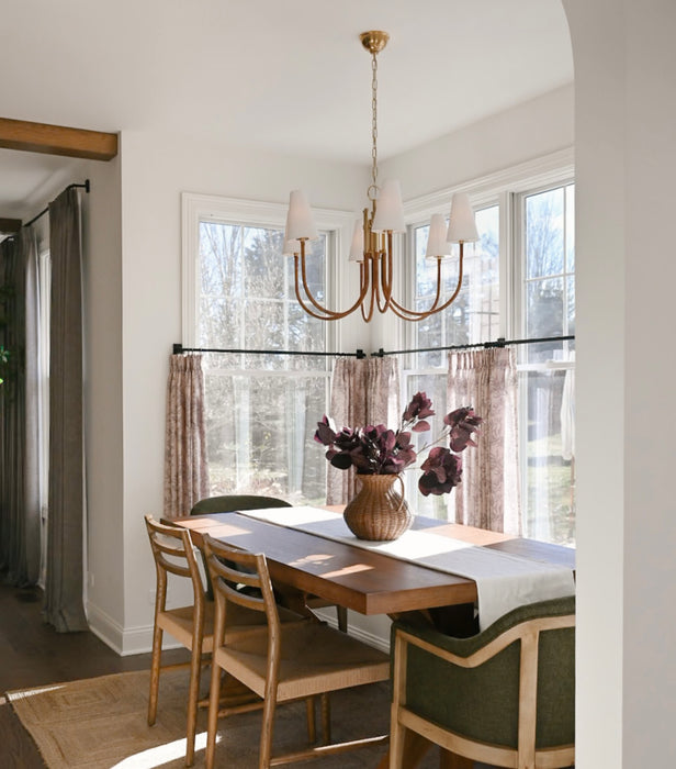 Ripley LED Chandelier Aged Brass-Mid. Chandeliers-Hudson Valley-Lighting Design Store