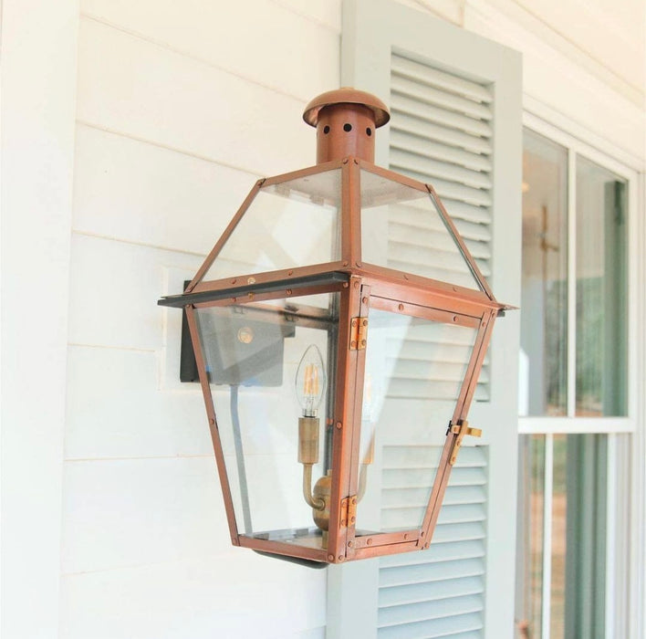 Georgetown 18" Electric Outdoor Wall Sconce-Exterior-Coppersmith-Lighting Design Store