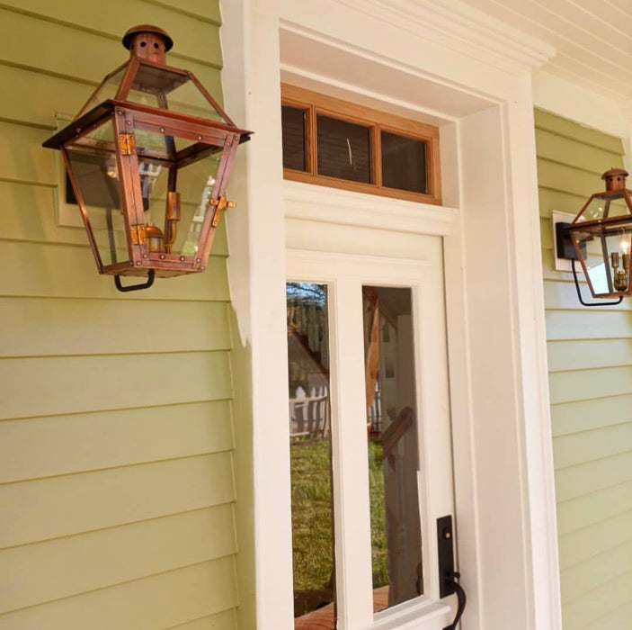 Georgetown 18" Electric Outdoor Wall Sconce-Exterior-Coppersmith-Lighting Design Store