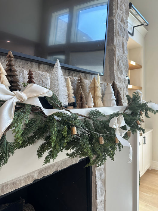 Faux Cedar Garland, Lifelike Holiday Greenery-Home Accents-Creative Co-op-Lighting Design Store