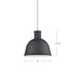 Irving One Light Pendant Indigo Blue-Pendants-Kuzco Lighting-Lighting Design Store