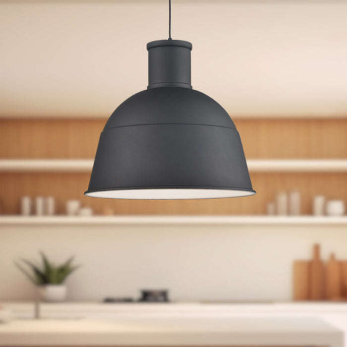 Irving One Light Pendant Black-Pendants-Kuzco Lighting-Lighting Design Store