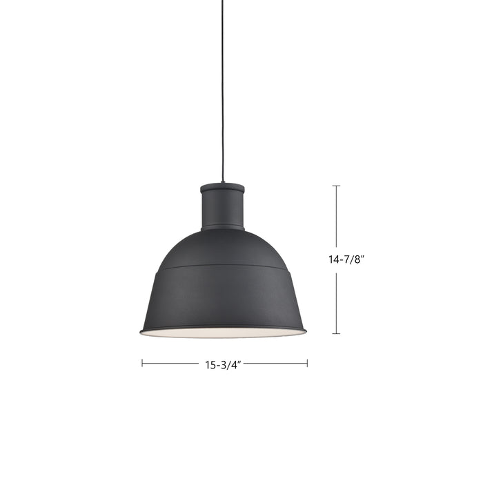 Irving One Light Pendant Black-Pendants-Kuzco Lighting-Lighting Design Store